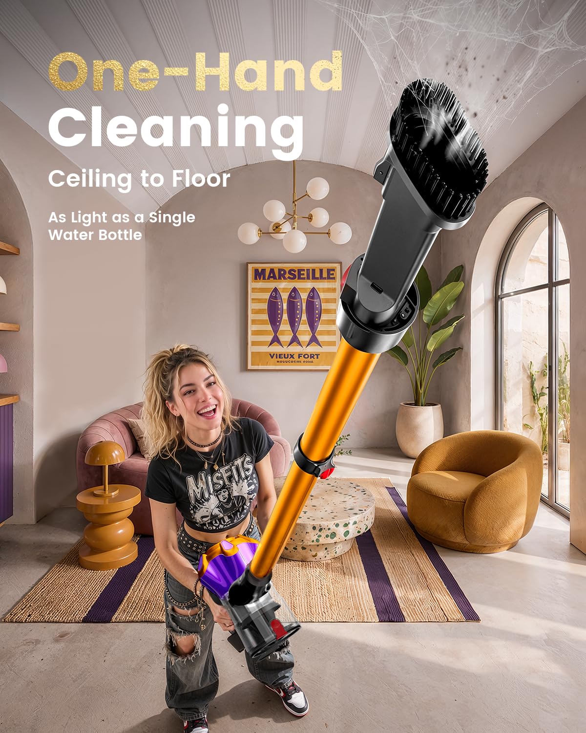 Cordless Stick Vacuum 580W 50Kpa H7074