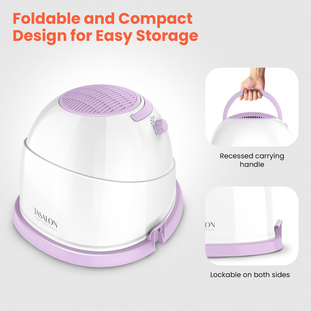 1875W Ionic Hooded Hair Dryer with 3 Heating Settings D604528