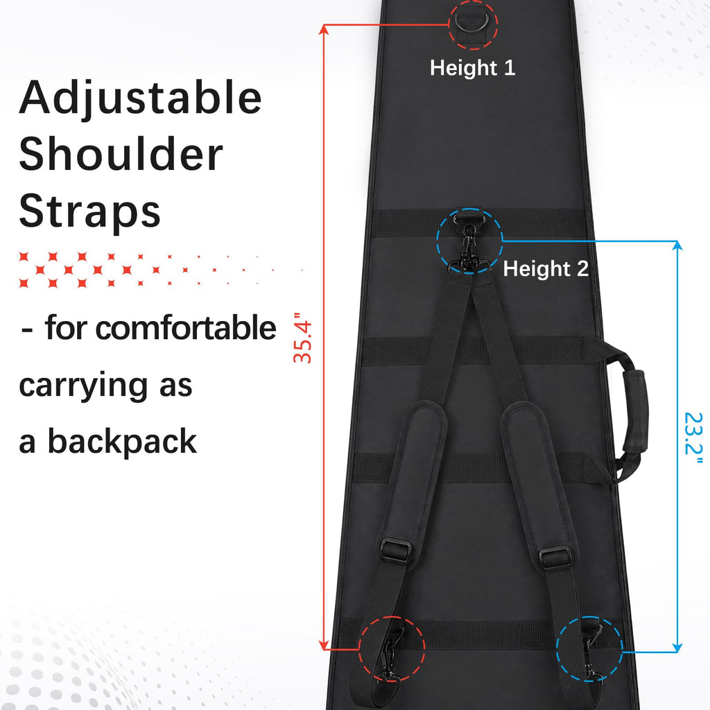 Electric Guitar Gig Bag Padded Water-Resistant Z653