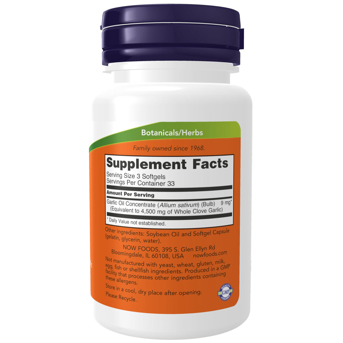 Garlic Oil Concentrate 100 Softgels F433581
