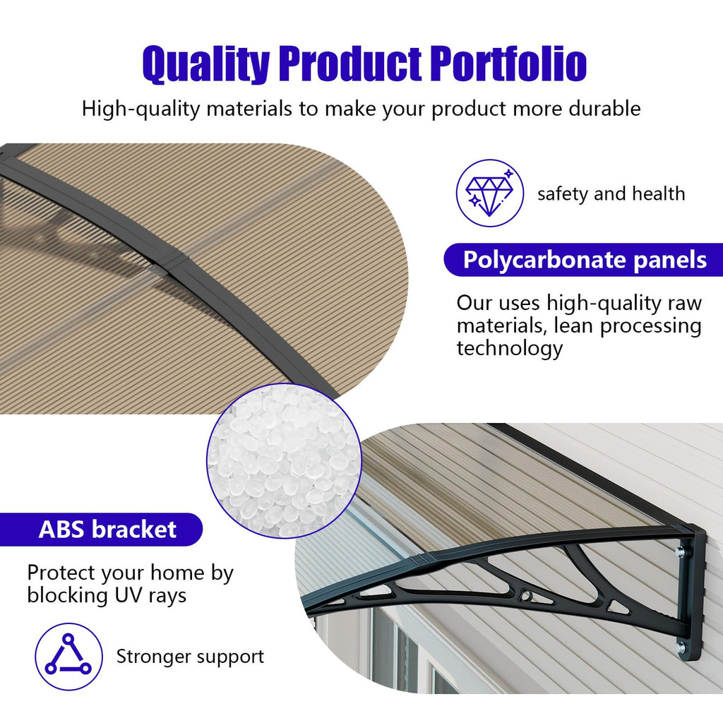 32x48'' Polycarbonate Door Awning I1980