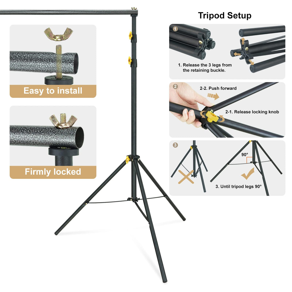 10x6.5ft Backdrop Stand Kit U972510