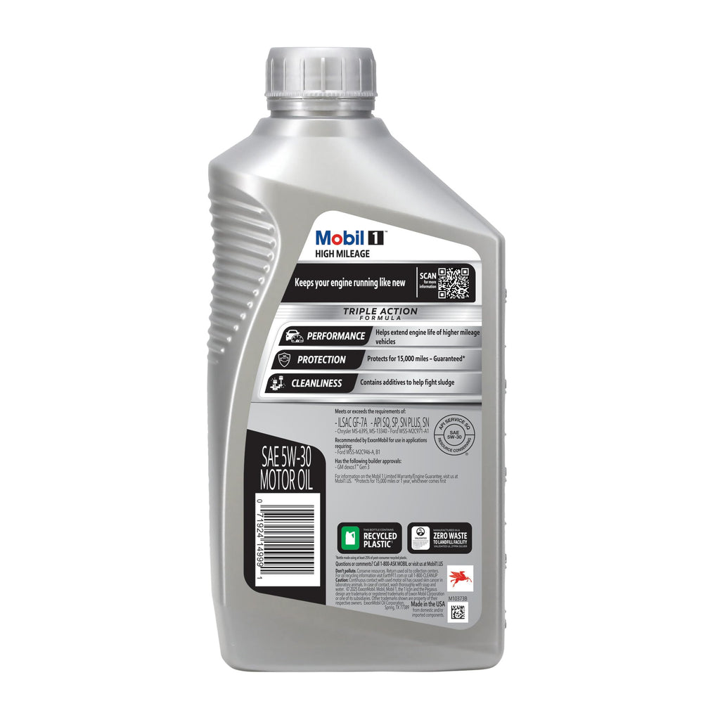 High Mileage Full Synthetic 5W-30 Motor Oil 6-pack of 1 quarts I77660