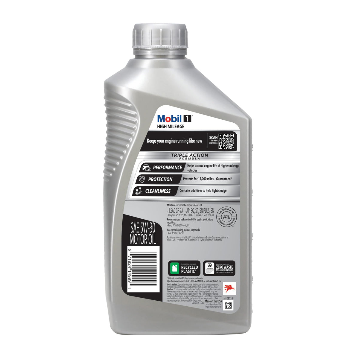 High Mileage Full Synthetic 5W-30 Motor Oil 6-pack of 1 quarts I77660