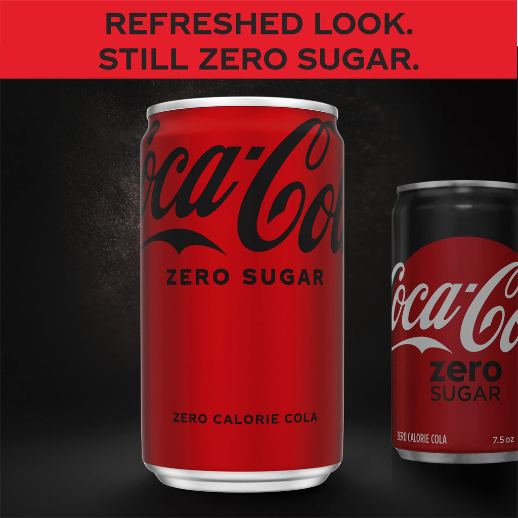 Coke Zero Sugar Mini-Can 7.5 fl oz 12 Pack W6909