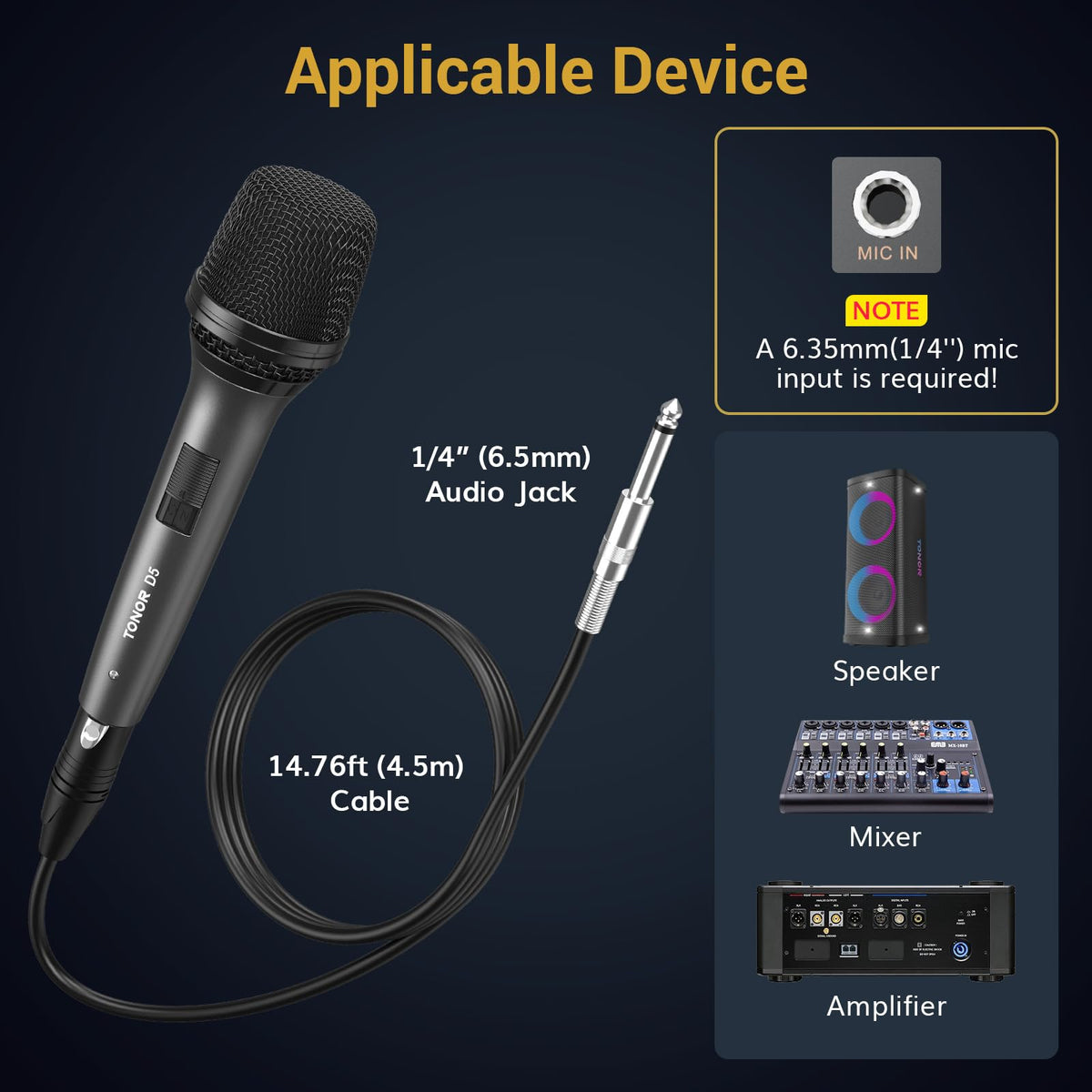 Dynamic Wired Vocal Microphone W72976