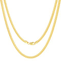 14k Yellow Gold Cuban Link Chain Necklace J425002