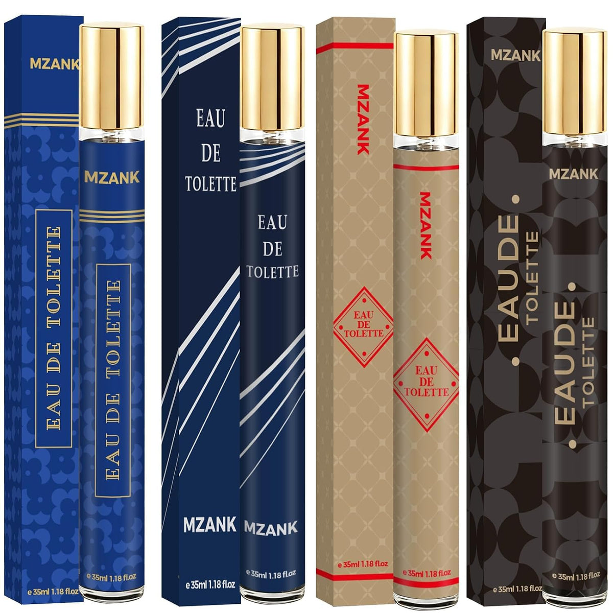4 Pack Travel Size Eau de Toilette Cologne M835384