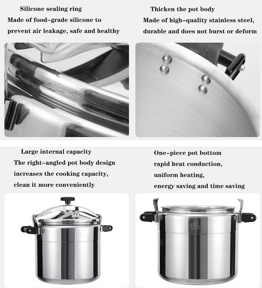 60 Quart Aluminum Commercial Pressure Canner F1882