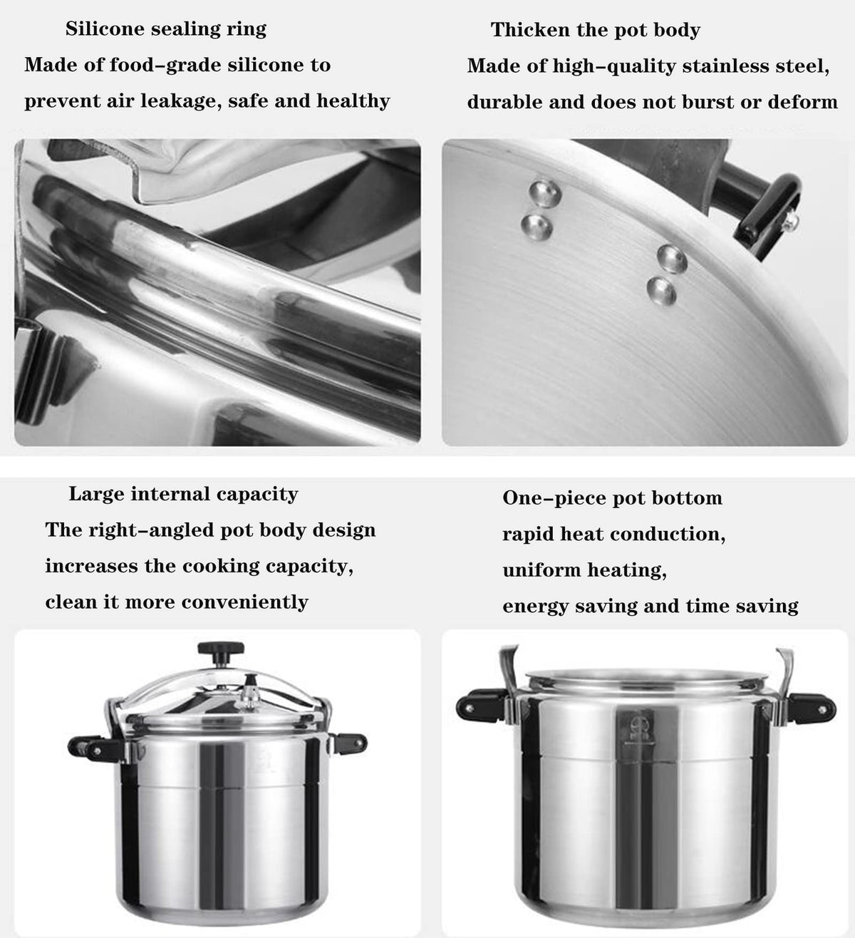 60 Quart Aluminum Commercial Pressure Canner F1882