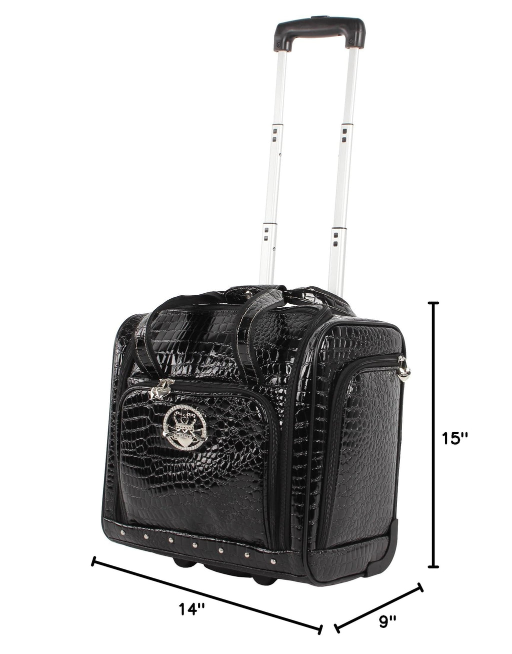 15 Inch Black PVC Underseat Luggage H671745