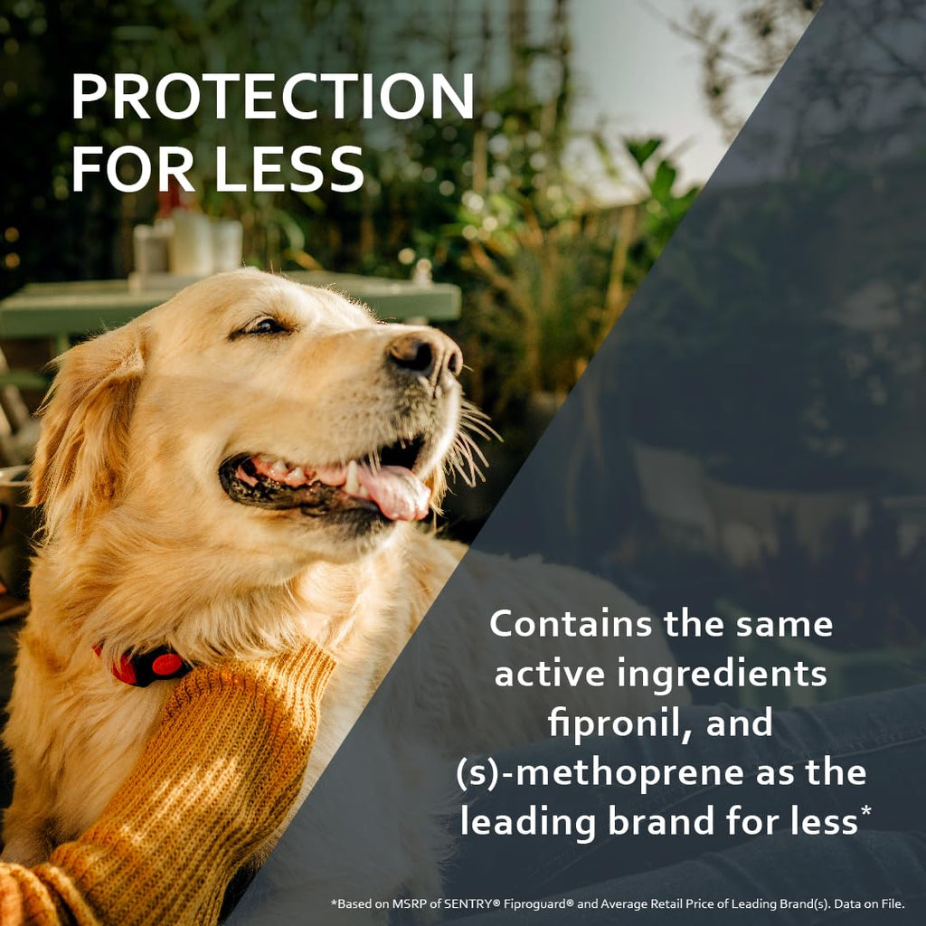 Flea & Tick Dogs 89-132 lbs Fipronil 6-Month Q399