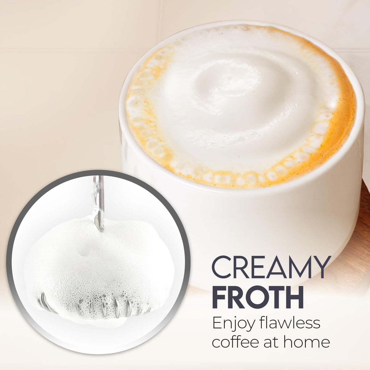 Handheld Milk Frother with AA Batteries K47646