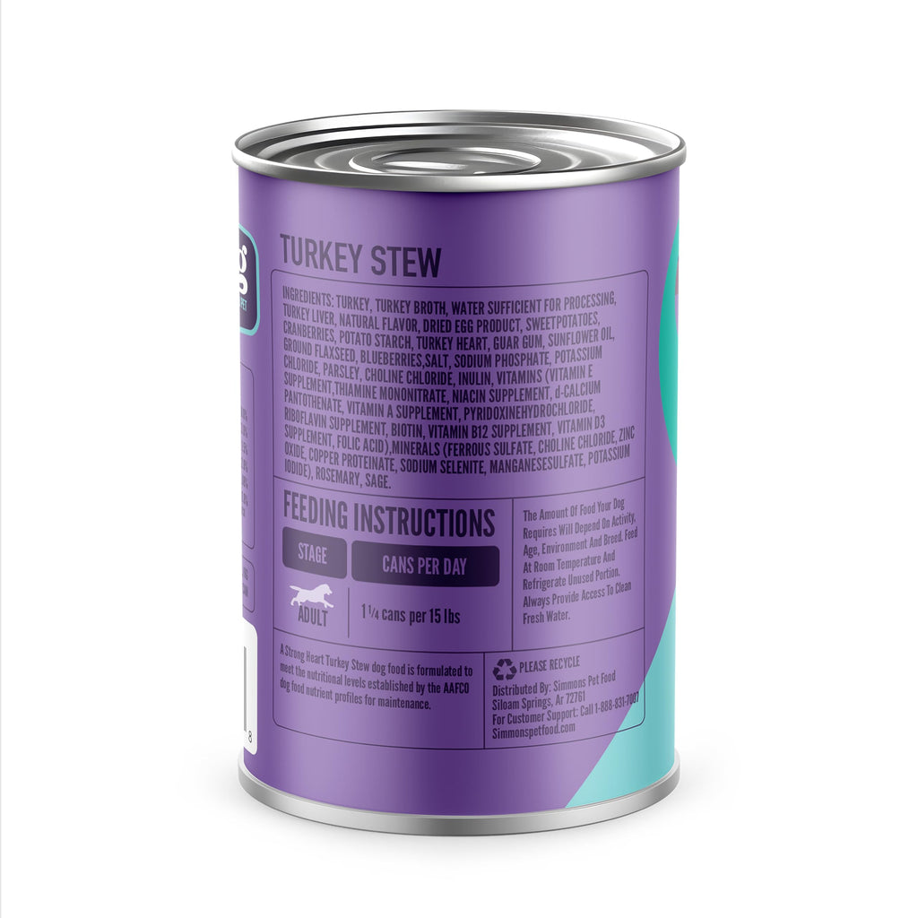 Turkey Stew Wet Dog Food 13.2 oz Can Pack of 12 Y9557