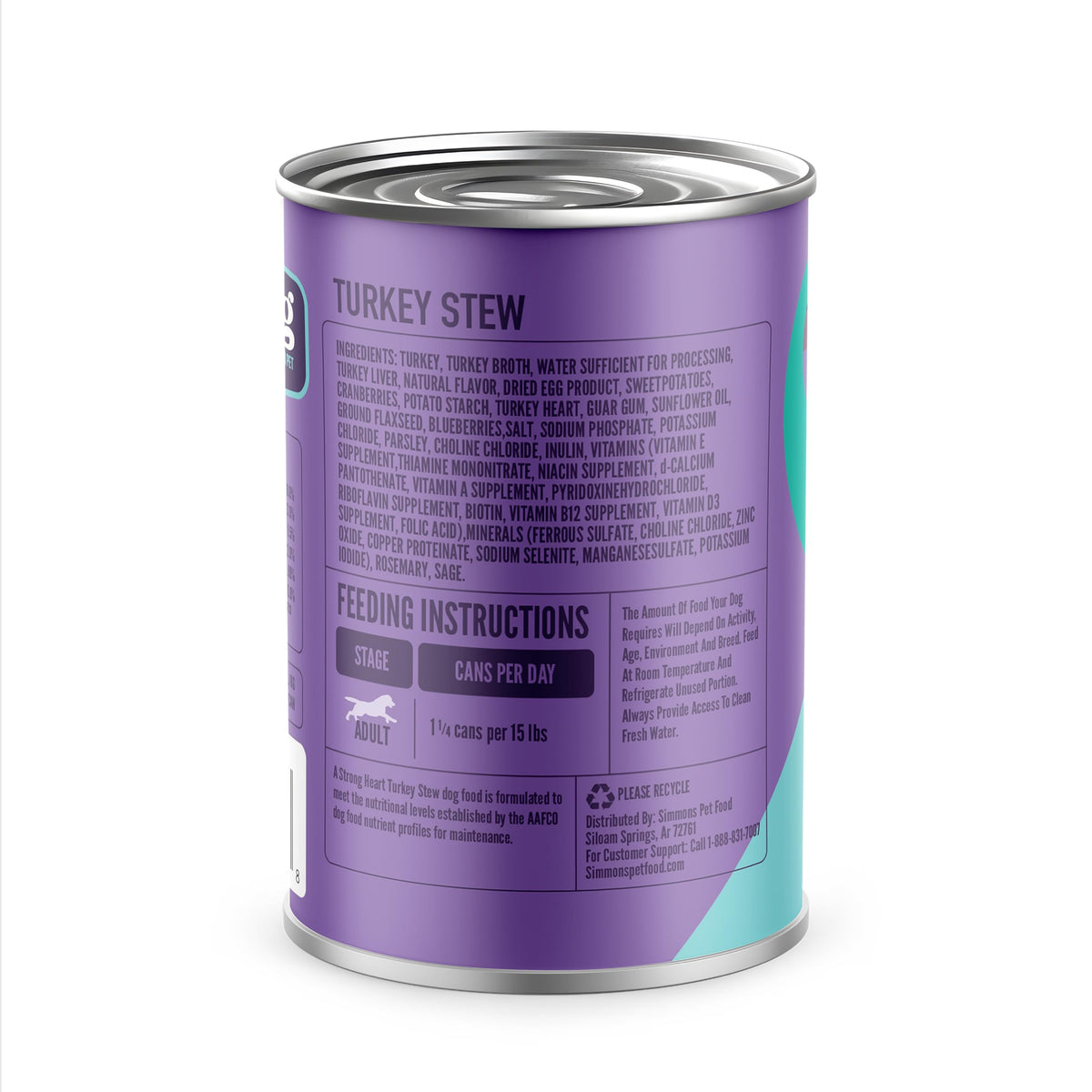 Turkey Stew Wet Dog Food 13.2 oz Can Pack of 12 Y9557