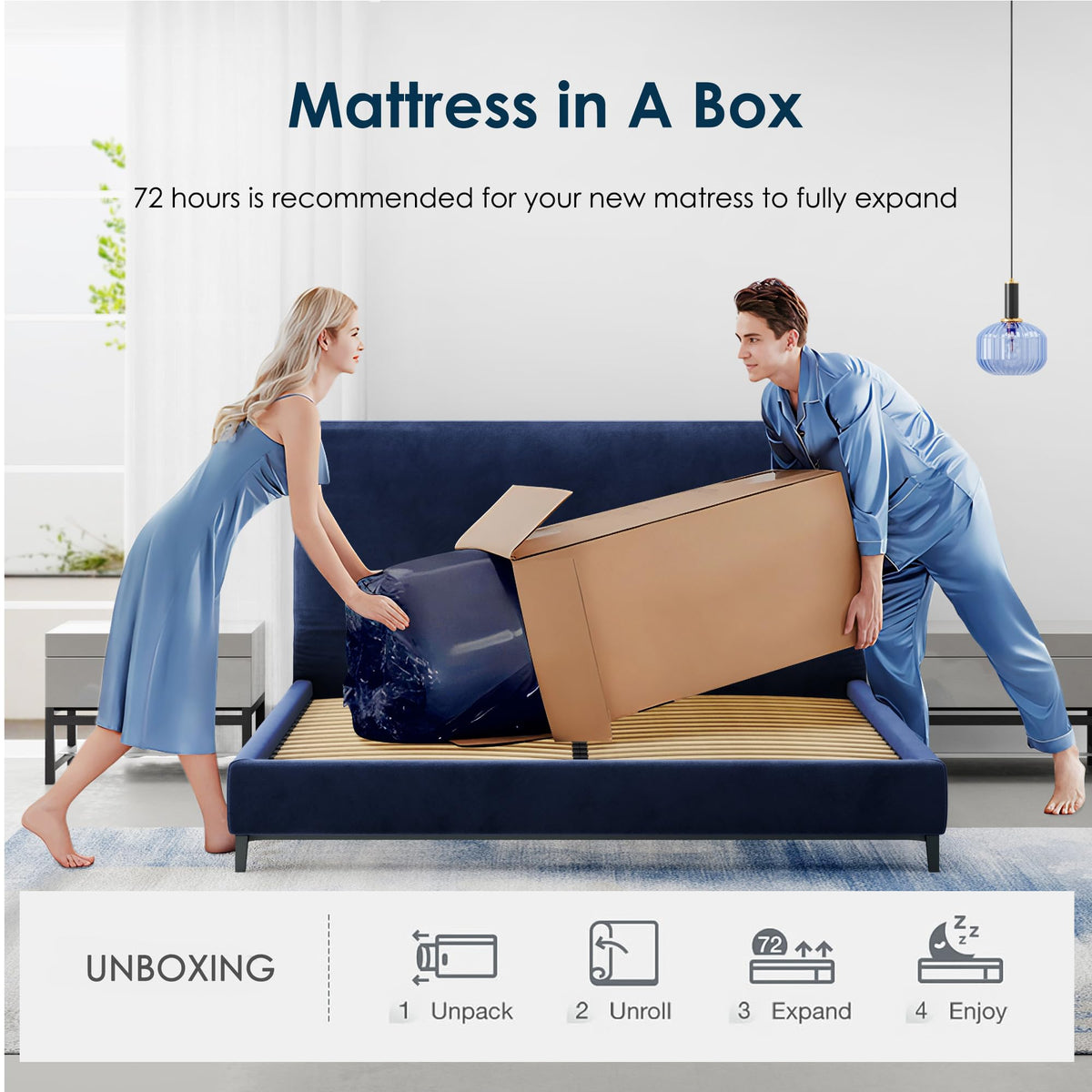 Twin 10 Inch Gel Infused Memory Foam Mattress I75416