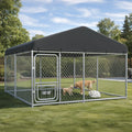 10x10FT Heavy Duty Outdoor Dog Kennel with Roof T1070