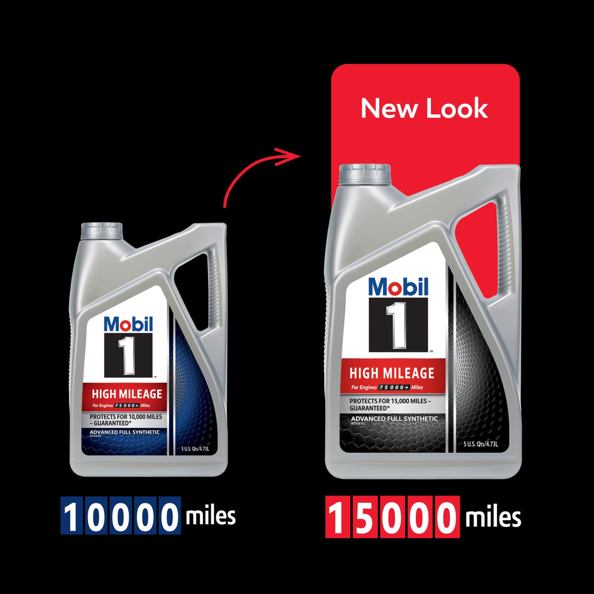 High Mileage Full Synthetic 5W-30 Motor Oil 6-pack of 1 quarts I77660
