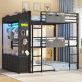 Triple Bunk Bed with 6 Storage Drawers J72013
