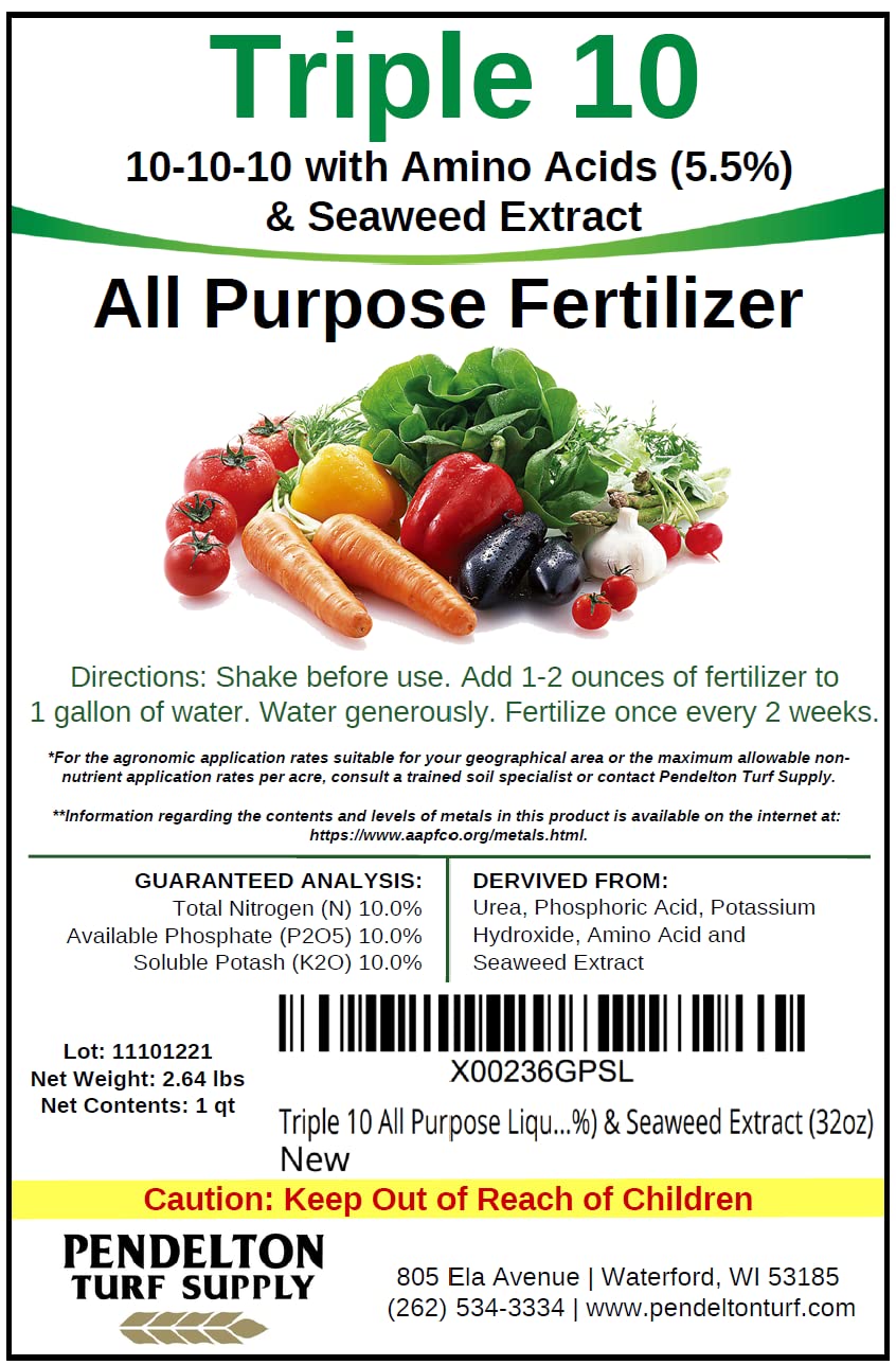 All Purpose Liquid Fertilizer 10-10-10 32oz G327