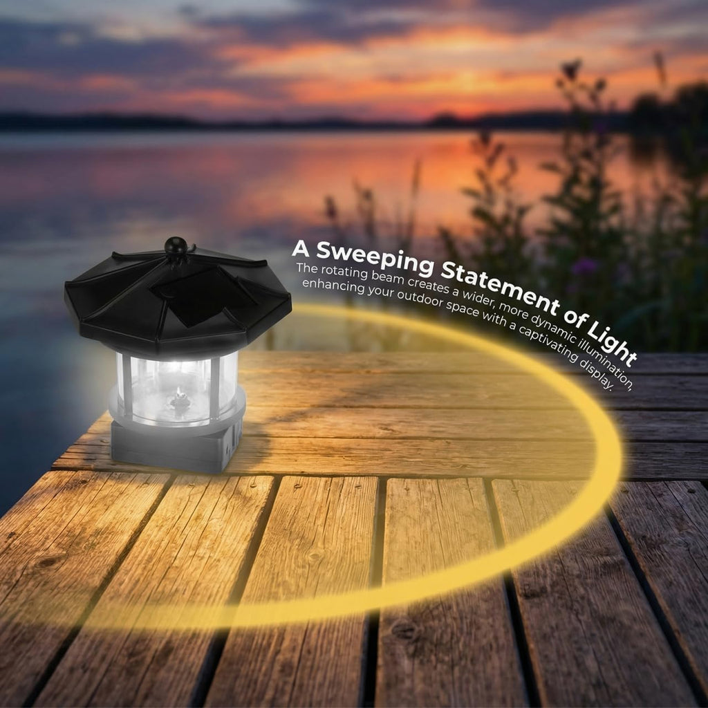 Solar LED Lighthouse Waterproof Garden Lights E59906