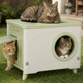 Extra Large Insulated Plastic Cat House with Escape Door T40728