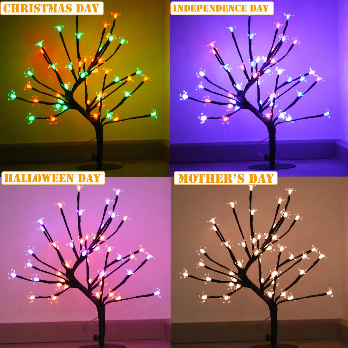 Color-Changing LED Cherry Blossom Tree Light Z871890