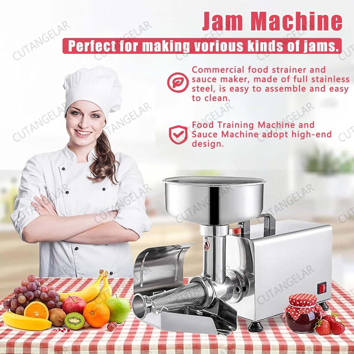 450W Stainless Steel Electric Sauce Maker W98036