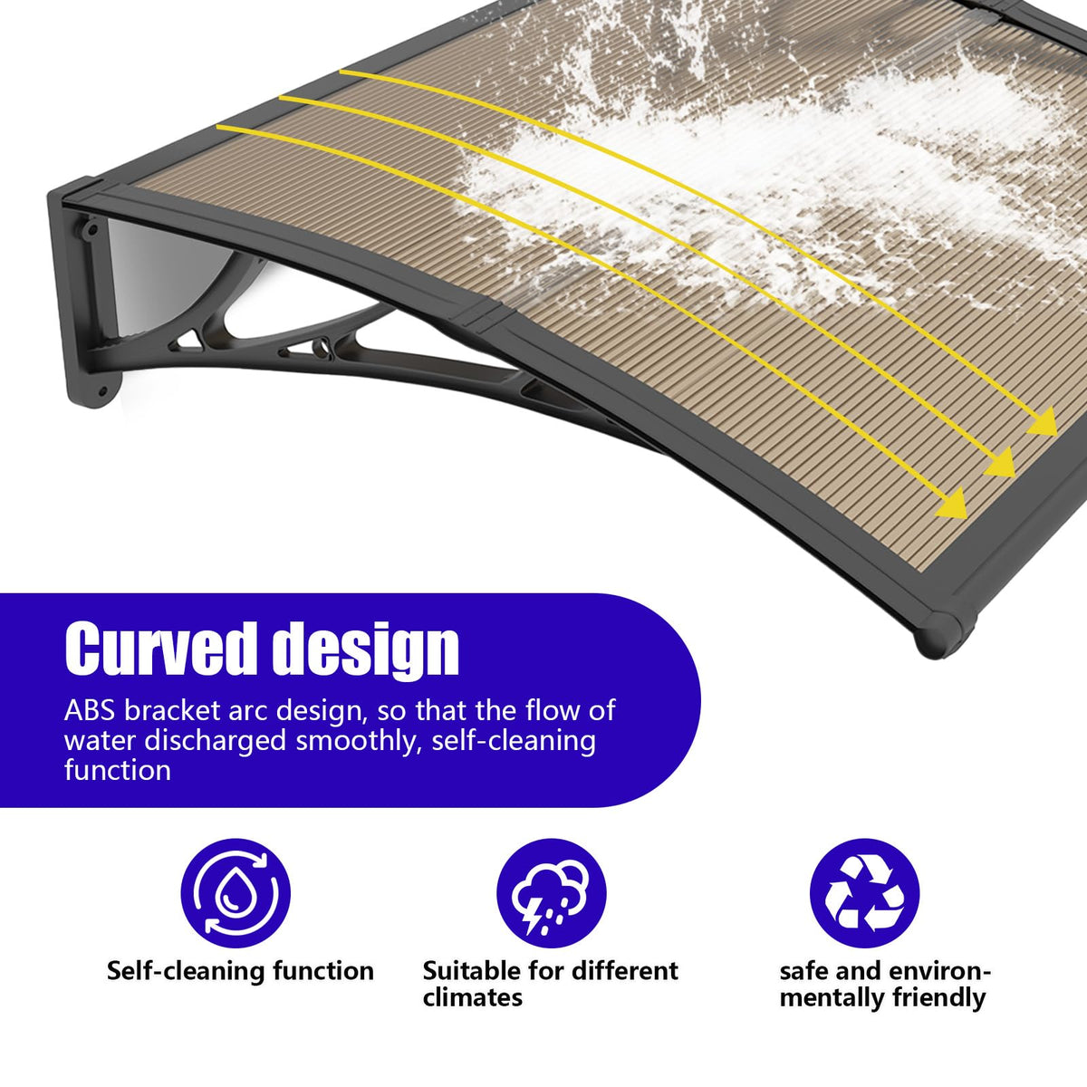 32x48'' Polycarbonate Door Awning I1980