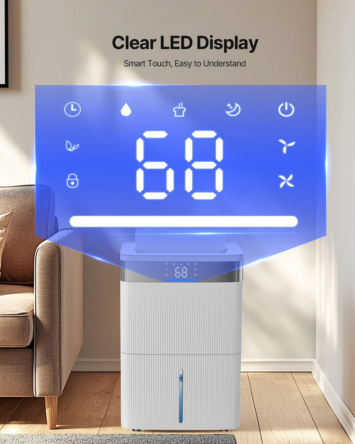 80 Pints Dehumidifier with Drain Hose Y5521