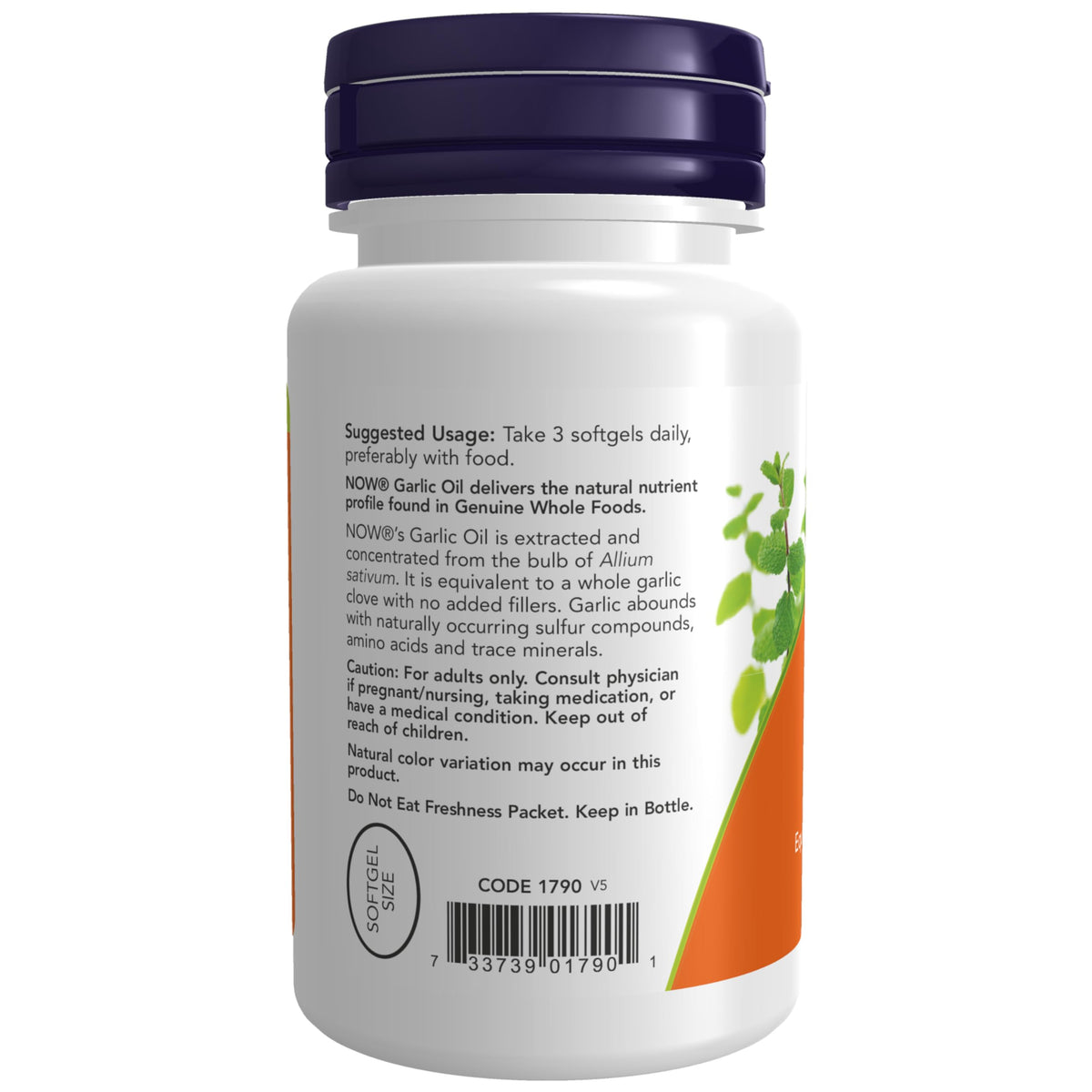 Garlic Oil Concentrate 100 Softgels F433581