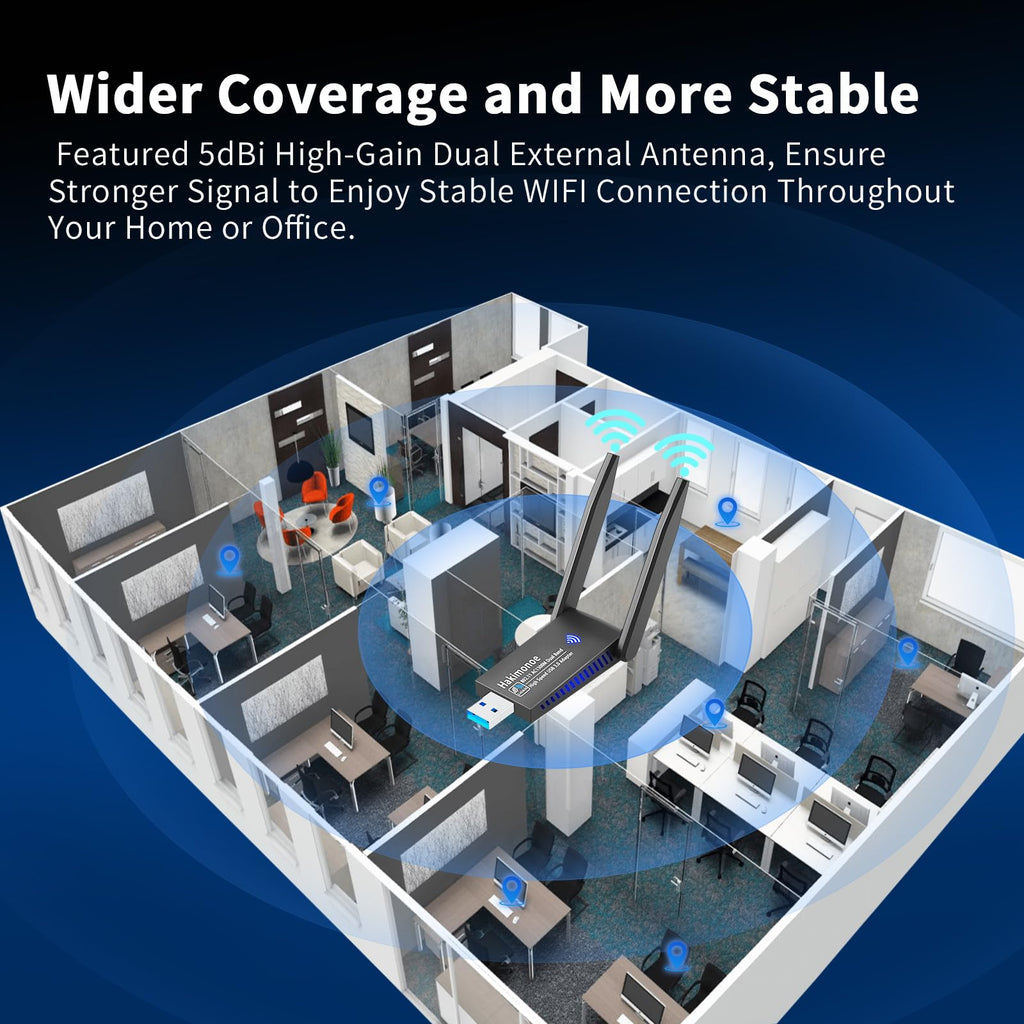 USB 3.0 AC1300Mbps Dual Band WiFi Adapter G8509