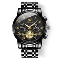 Waterproof Stainless Steel Multifunction Mens Watch F478