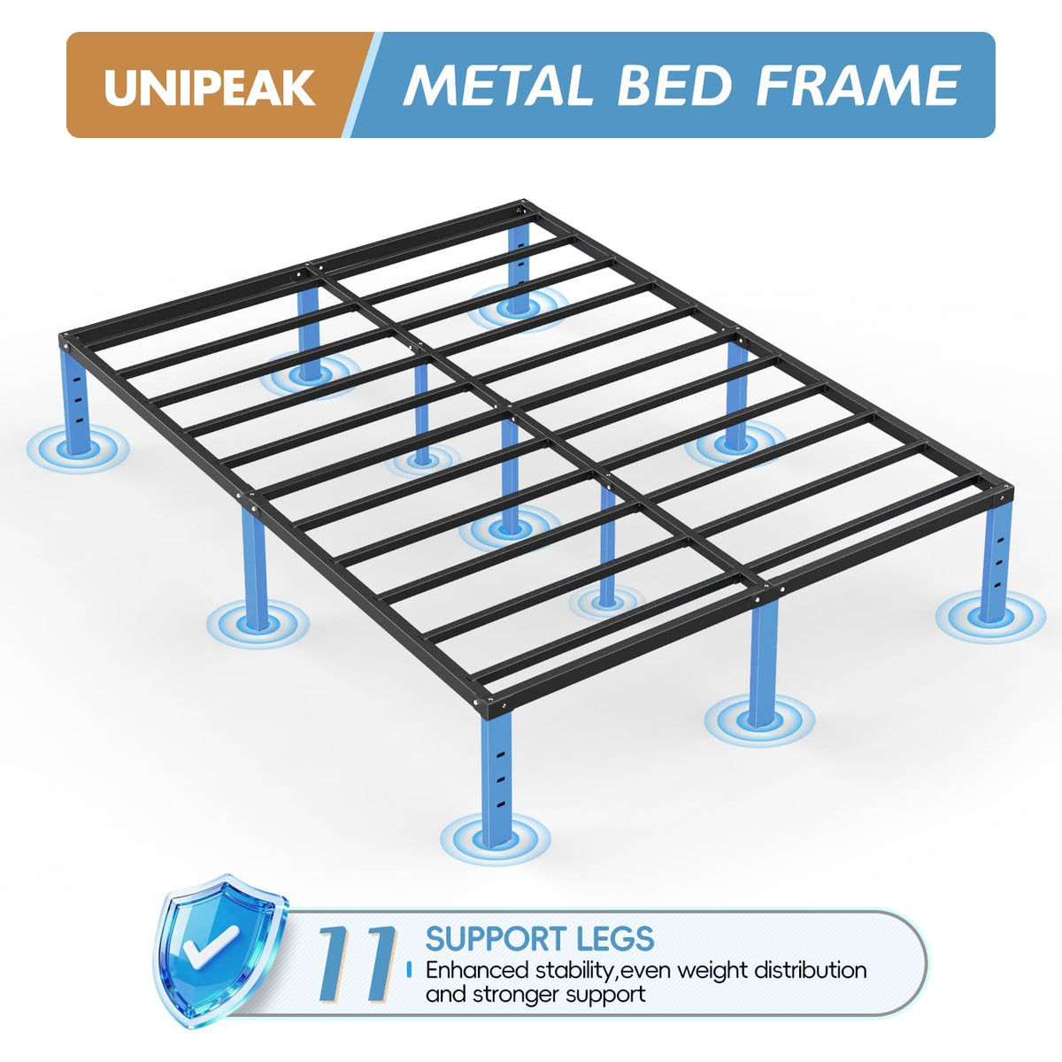 Queen Metal Platform Bed Frame with Storage K8115
