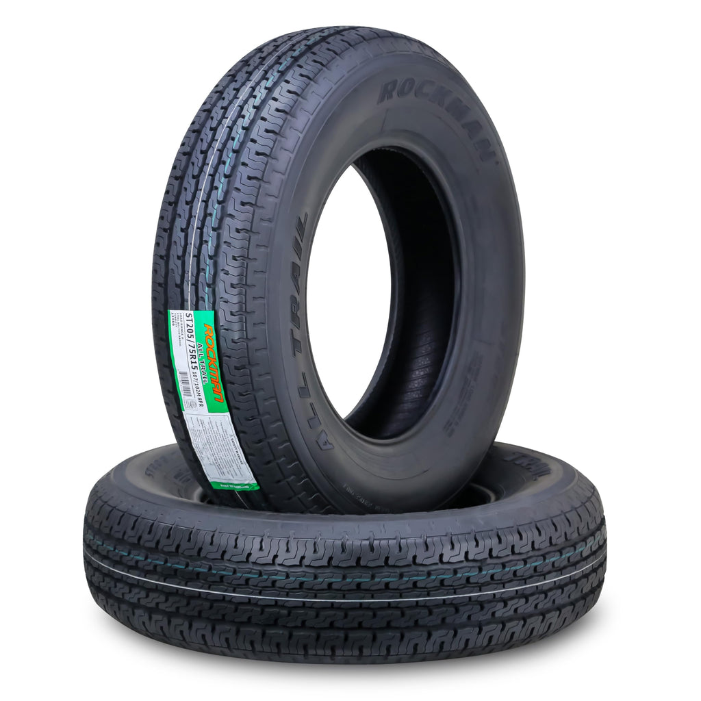 Trailer Tire ST205/75R15 8-Ply Load Range D Radial Set2 Q614313