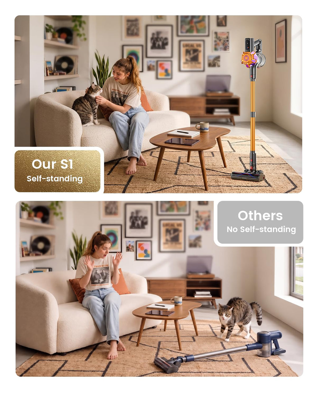 Cordless Stick Vacuum 580W 50Kpa H7074
