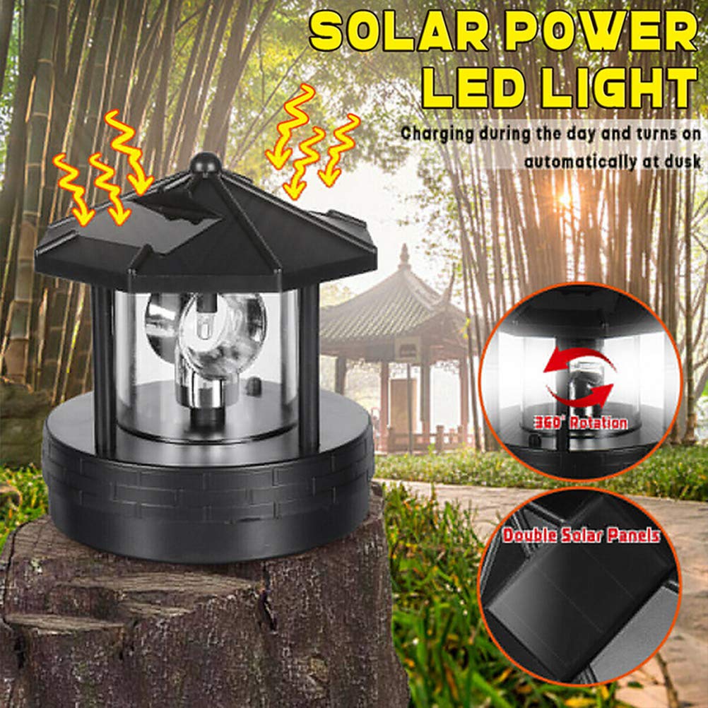Solar Powered LED Lighthouse Outdoor Lamp T866