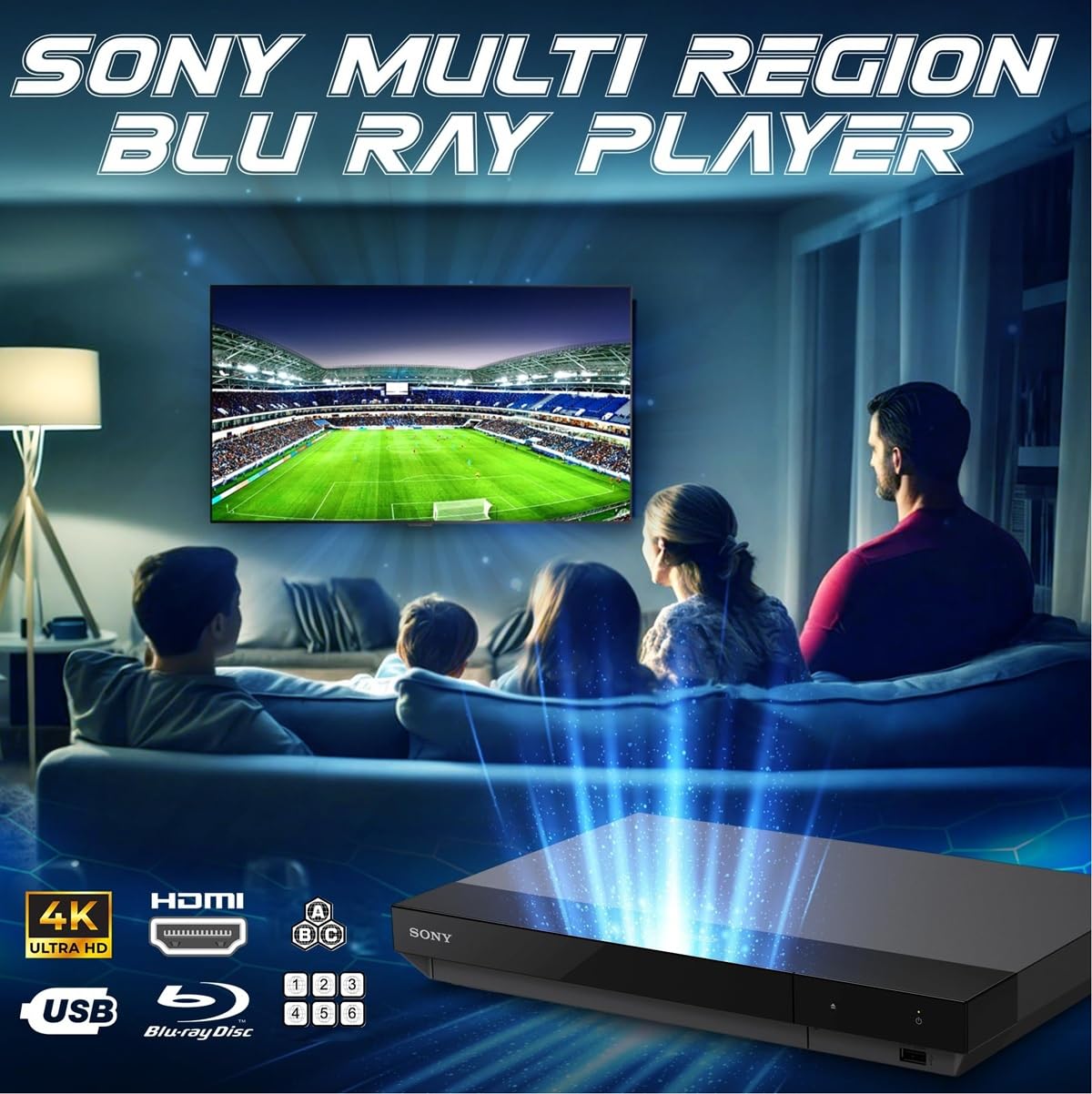 4k UHD Blu-ray Player Multi-Region Code Free S57216