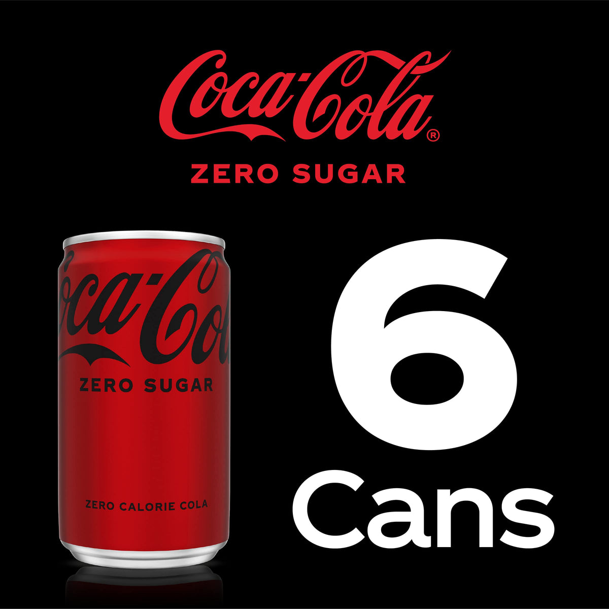 Coke Zero Sugar Mini-Can 7.5 fl oz 12 Pack W6909