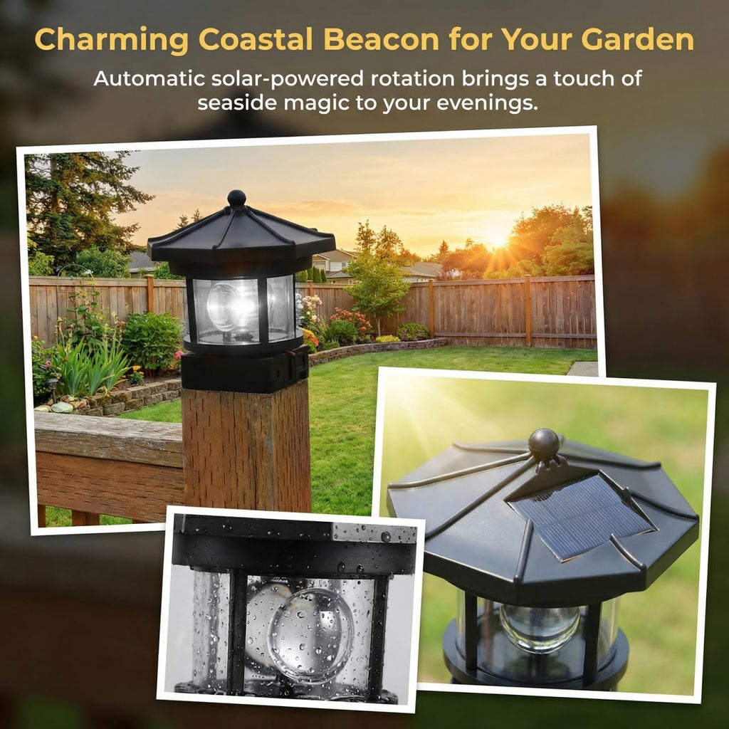 Solar LED Lighthouse Waterproof Garden Lights E59906