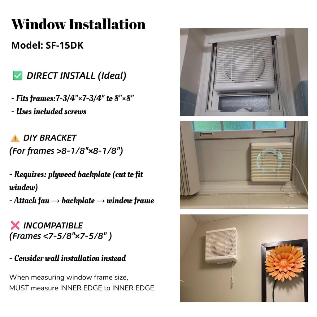 6" Reversible Window Exhaust Fan M47135