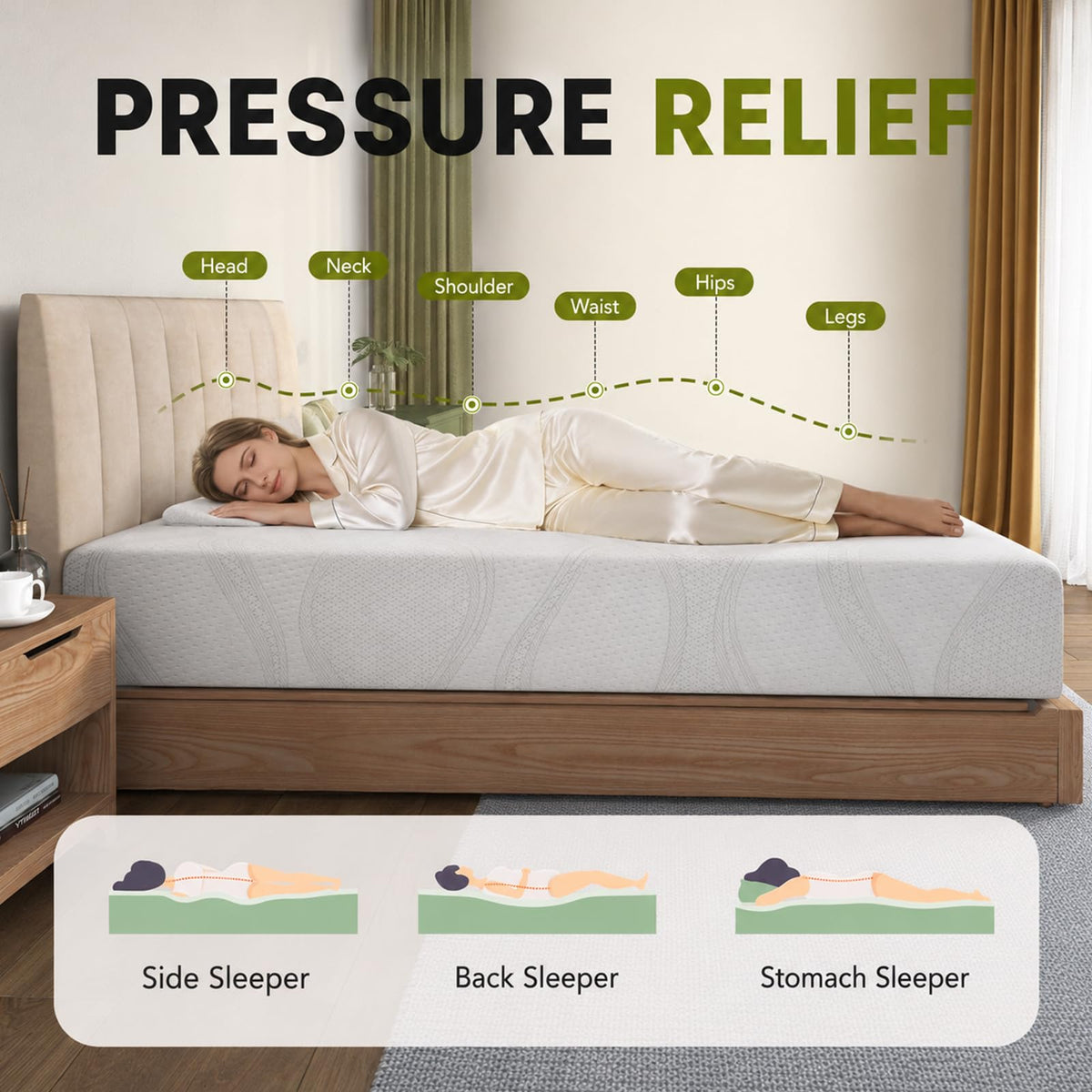 6 Inch Twin Memory Foam Mattress A73449