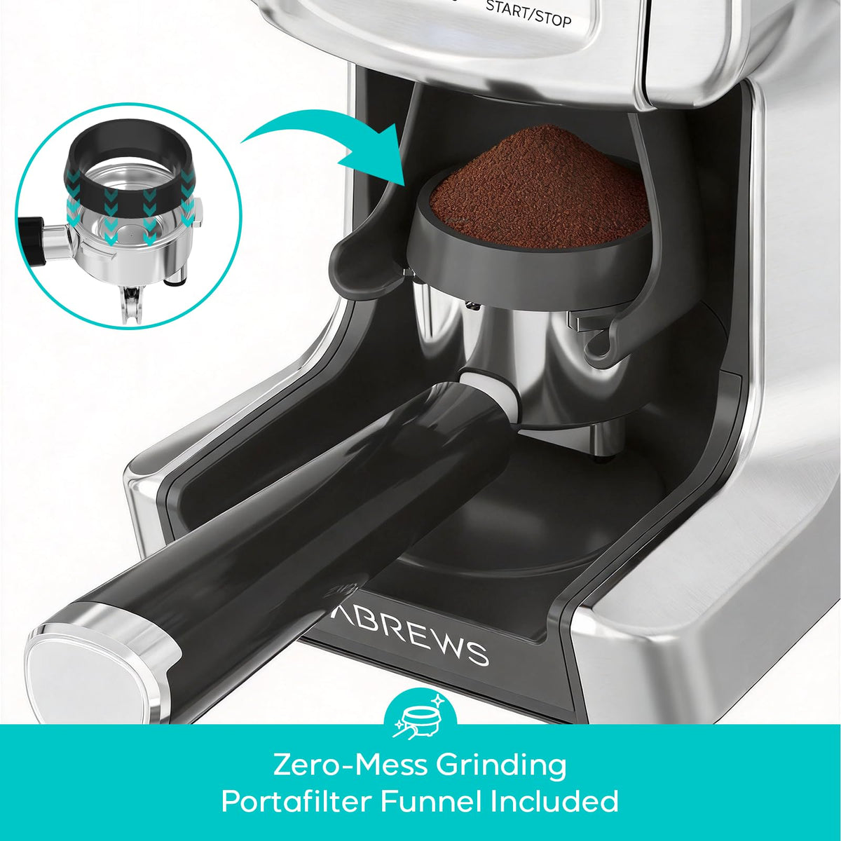 Electric Conical Burr Coffee Grinder with LCD Display X87924