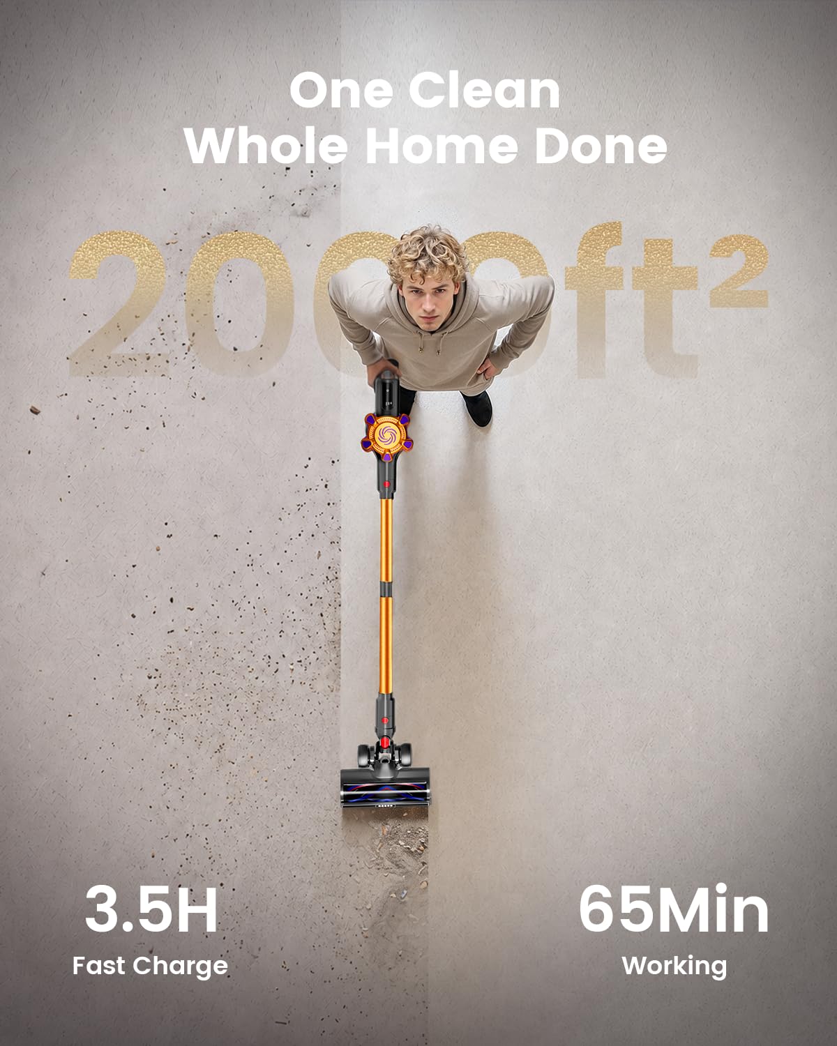 Cordless Stick Vacuum 580W 50Kpa H7074