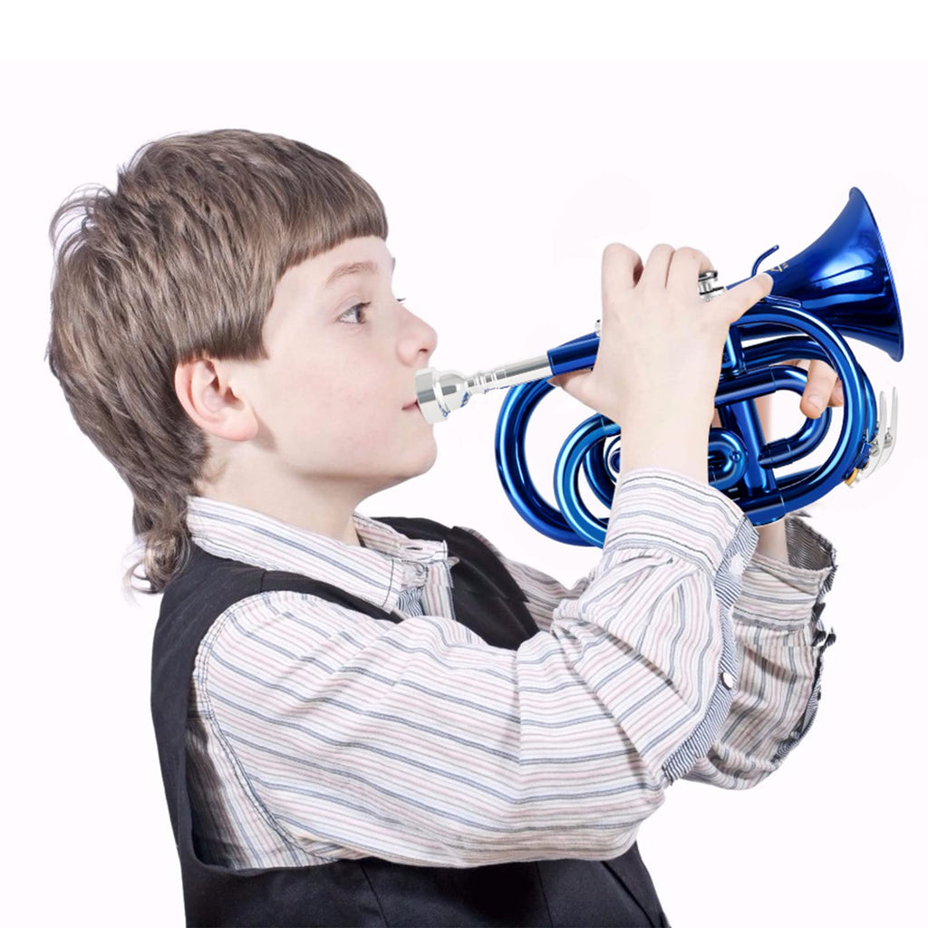 Bb Brass Pocket Trumpet with 7C Mouthpiece W5899