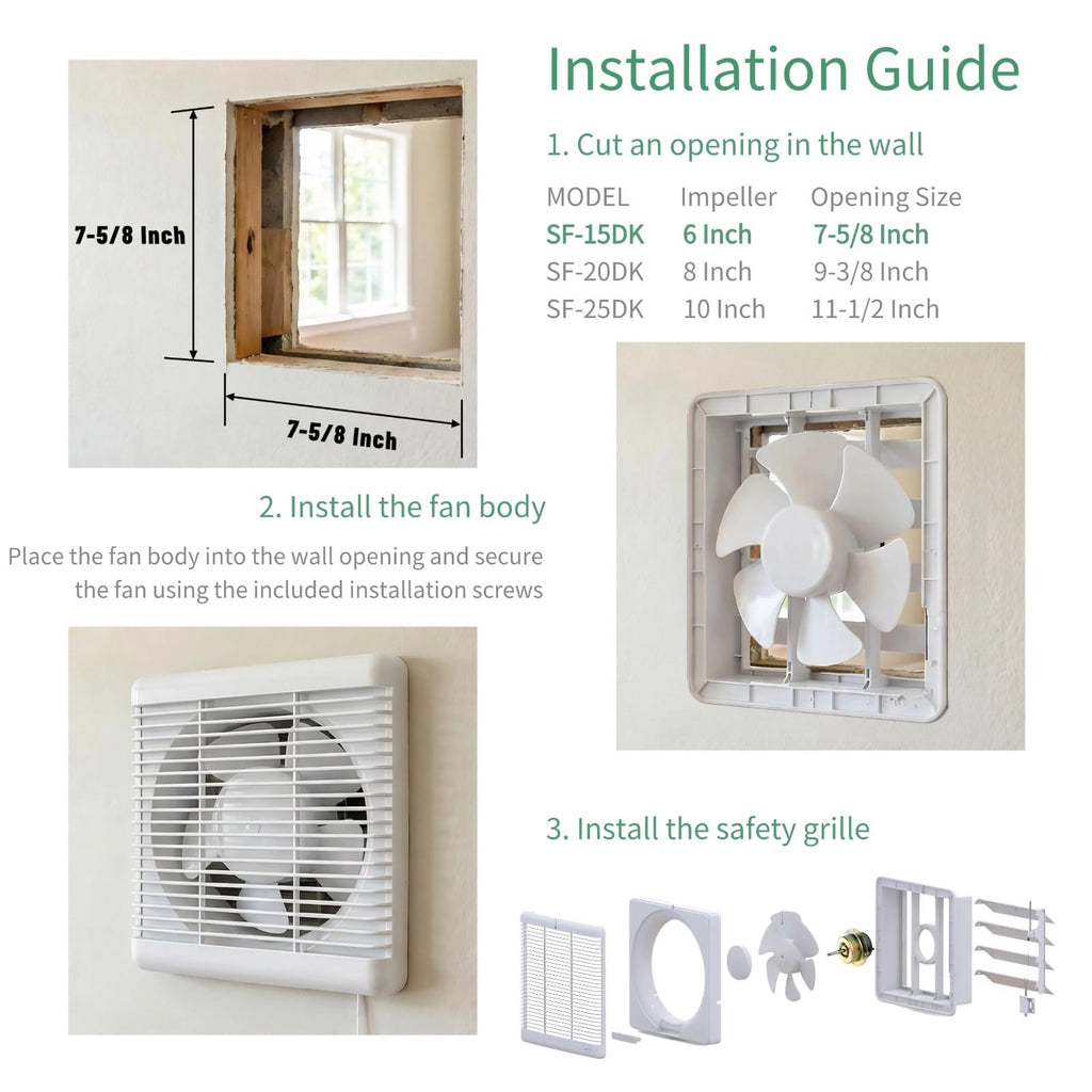 6" Reversible Window Exhaust Fan M47135