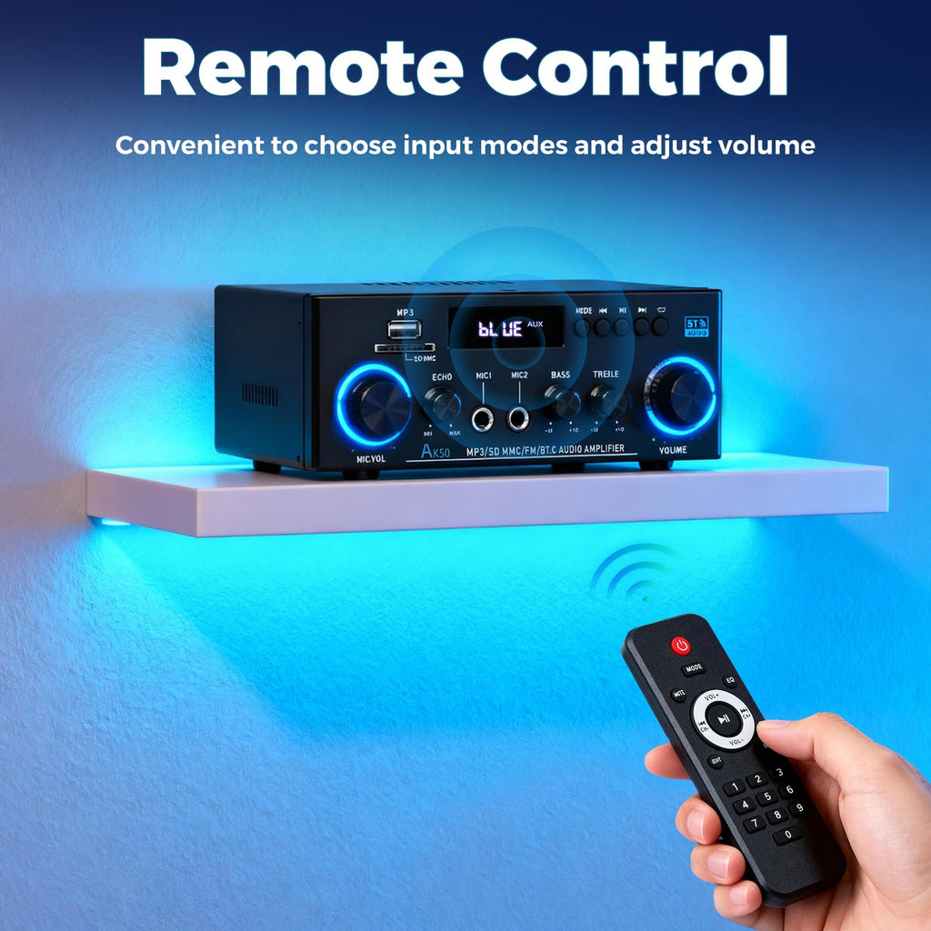 2 Channel 400W Bluetooth Stereo Audio Amplifier L243