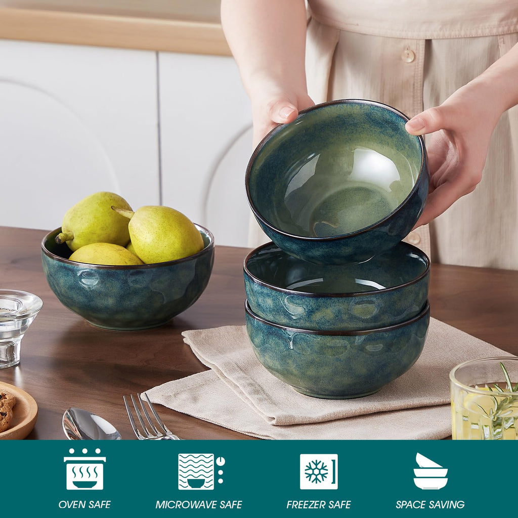 Ceramic Green Bowls Set of 4 B550916