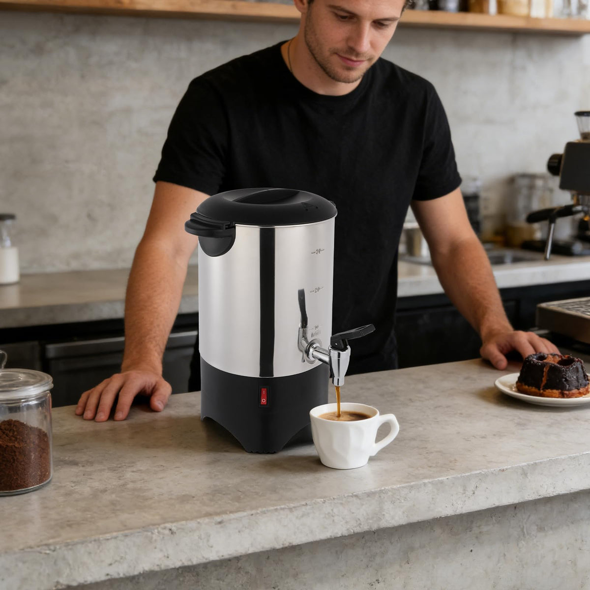 1.4 Gal Stainless Steel Coffee Urn N109