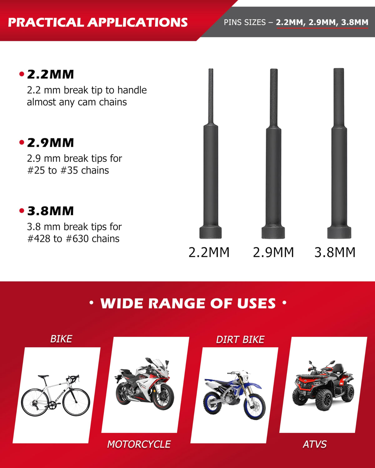 Motorcycle Chain Breaker Set P58374
